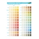 Colour shades book - saturation of shades